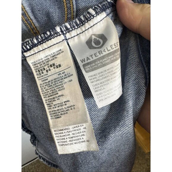 Levi’s Premium XL Denim Trucker Jacket Men’s Blue Lyocell Blend Relaxed Fit - Picture 7 of 9